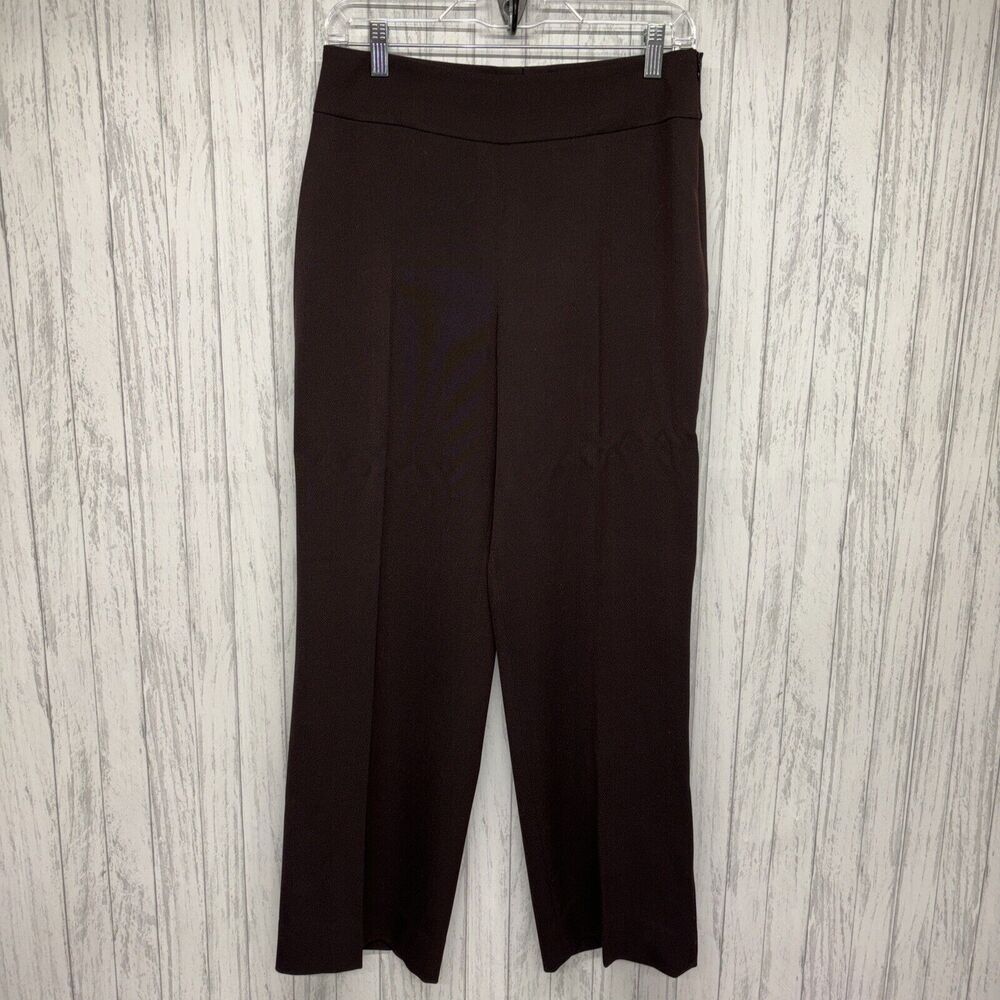 Womens Size 6 Akris Brown Wool Pants EUC